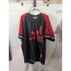 JNCO 85 Graphic Jersey Black Red Men's XL Authentic Gear Streetwear Y2K